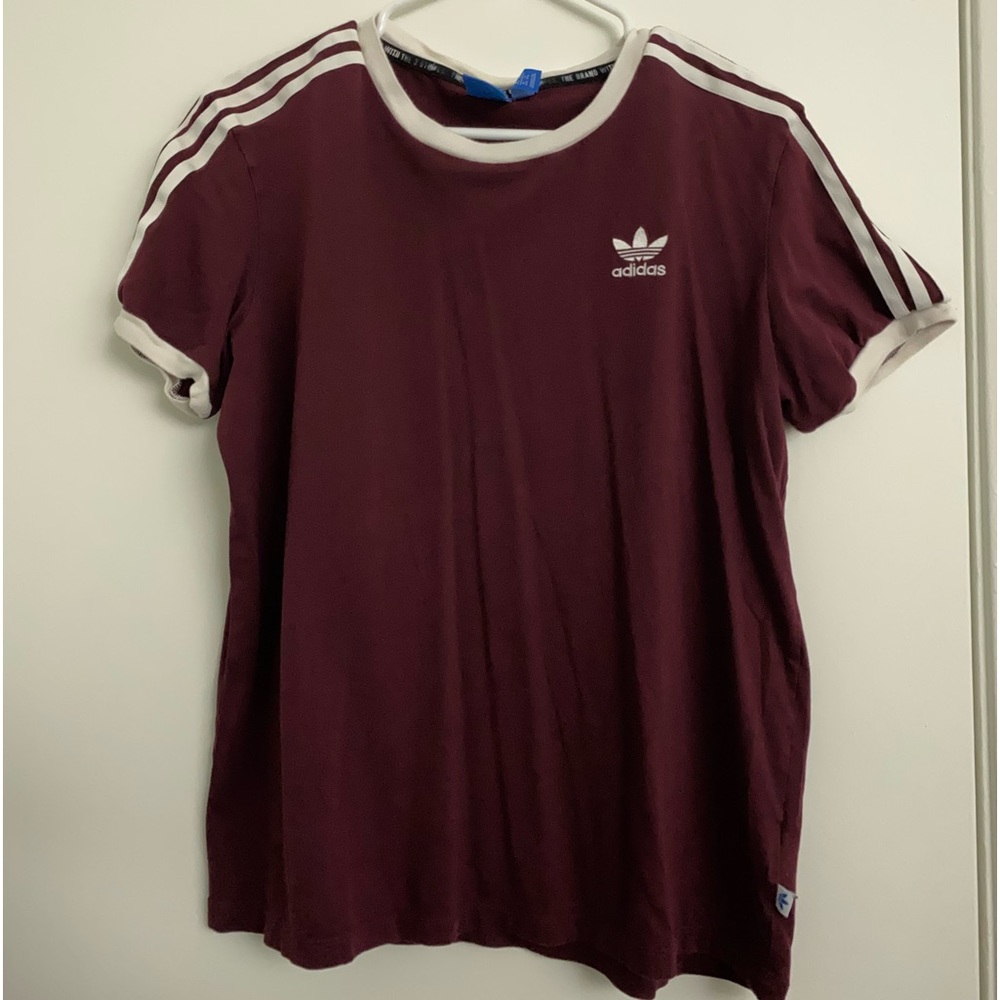 Adidas 3 striped shirt